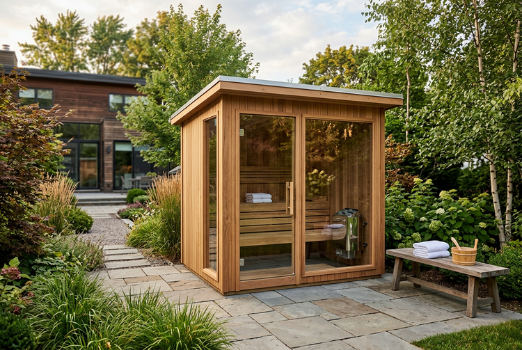 Traditional outdoor sauna