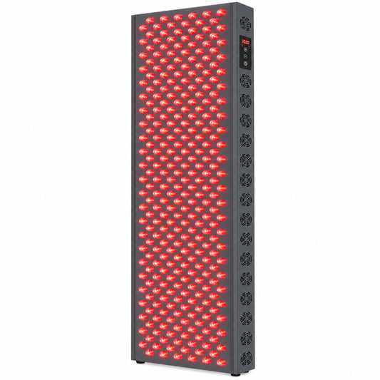 Red Light Therapy Panel Device – 660Nm Red & 850Nm near Infrared Light Therapy, LED Light Therapy Lamp, 300 Dual Chip Leds, Timer, Hanging Kit Included – PRO1500
